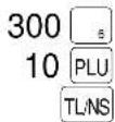 SHARP ERA220 - ■ Cash or cheque sale that does not need any tender entry - 1
