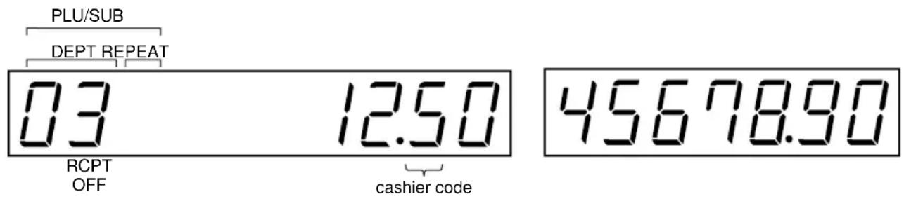 SHARP ERA220 - Operator display Customer display (Pop-up type) - 1