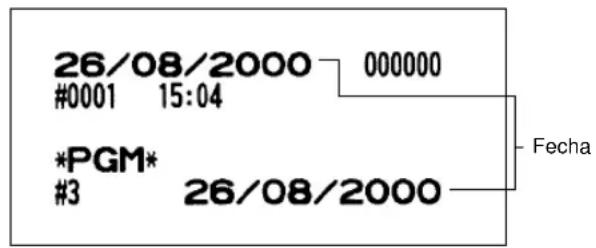 SHARP ERA220 - ■ Ajuste de la fecha - 3