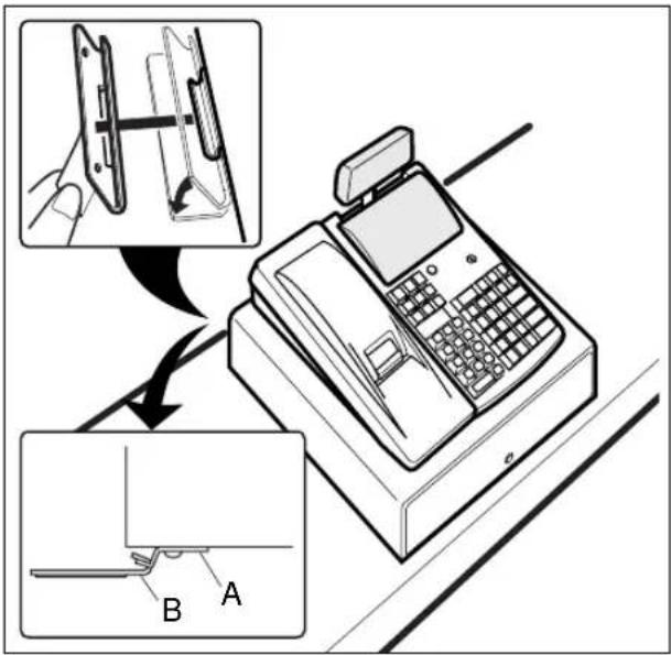 SHARP ERA220 - Befestigen des Haltewinkels - 1