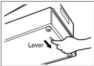 SHARP ERA220 - Opening the drawer by hand - 1