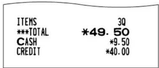 SHARP ERA220 - ■ Mixed-tender sale - 2