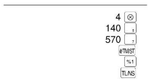 SHARP ERA220 - ■ Cálculos de porcentaje (incremento o descuento) - 1