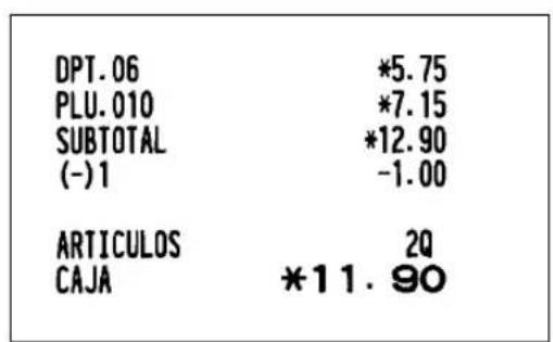 SHARP ERA220 - ■ Registros de deducción - 2
