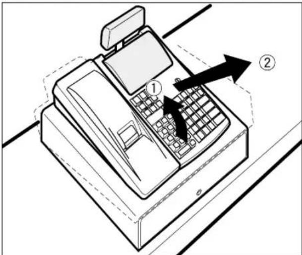 SHARP ERA220 - How to remove the register from the fixing angle bracket - 1