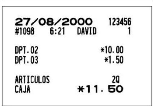 SHARP ERA220 - CORRECCION DESPUES DE FINALIZAR UNA TRANSACCION (DESPUES DE EMITIR EL RECIBO) - 1