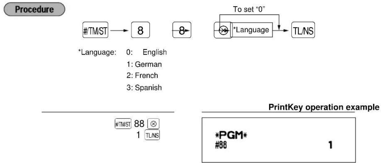 SHARP ERA220 - ■ Language selection - 1