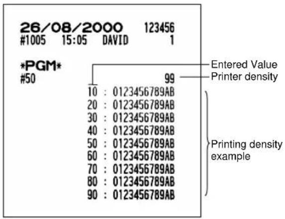 SHARP ERA220 - Auto key programming report 3 Printer density programming report - 2