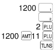 1200 1 2 2 PLU 1200 AMT 11 PLU TLNS