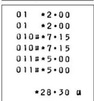 01 *2·00 01 *2·00 010#*7·15 010#*7·15 011#*5·00 011#*5·00 *28·30 u