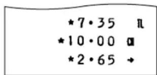 *7·35 *10·00 *2·65