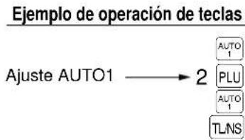 SHARP ERA180 - ■ Programación de la tecla AUTO — Tecla de secuencia automática — - 2