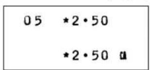 05 *2·50 *2·50 a