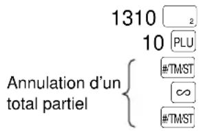 1310 2 10 PLU Annulation d'un total partiel #TMST ∞ #TMST