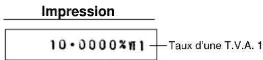 Impression 10·0000%π1 —Taux d'une T.V.A. 1