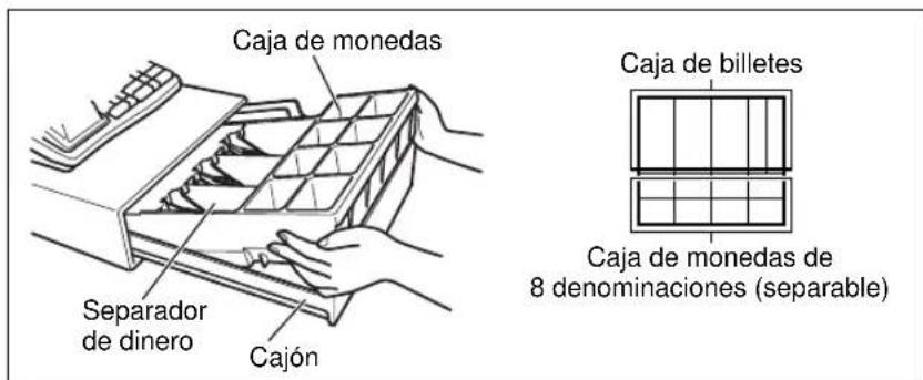 Diagram showing two hands operating a device with directional arrows labeled ① and ② indicating movement or force.
