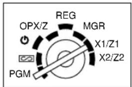 OPX/Z REG MGR X1/Z1 X2/Z2 PGM