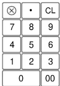 ⊗ • CL 7 8 9 4 5 6 1 2 3 0 00