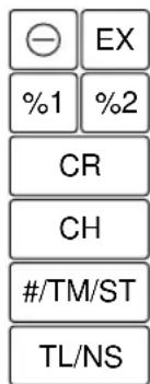 ⊖ EX %1 %2 CR CH #/TM/ST TL/NS