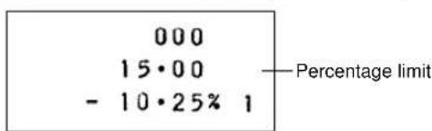 000 15·00 - 10·25% 1 Percentage limit