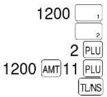 1200 1 2 2 PLU 1200 AMT 11 PLU TLNS