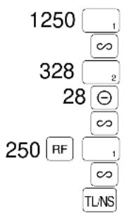 1250 ∞ 328 28 ∞ 250 RF ∞ TLNS