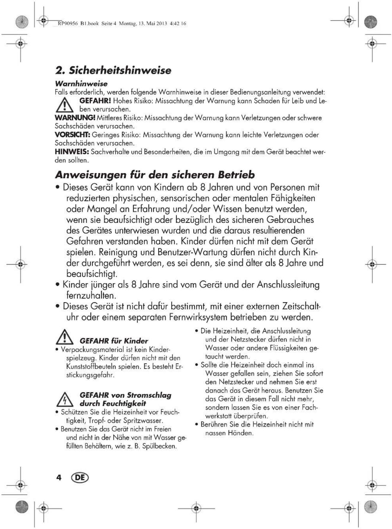 SILVERCREST SFE 1500 A1 - WARNING vor Sachschäden! - 1