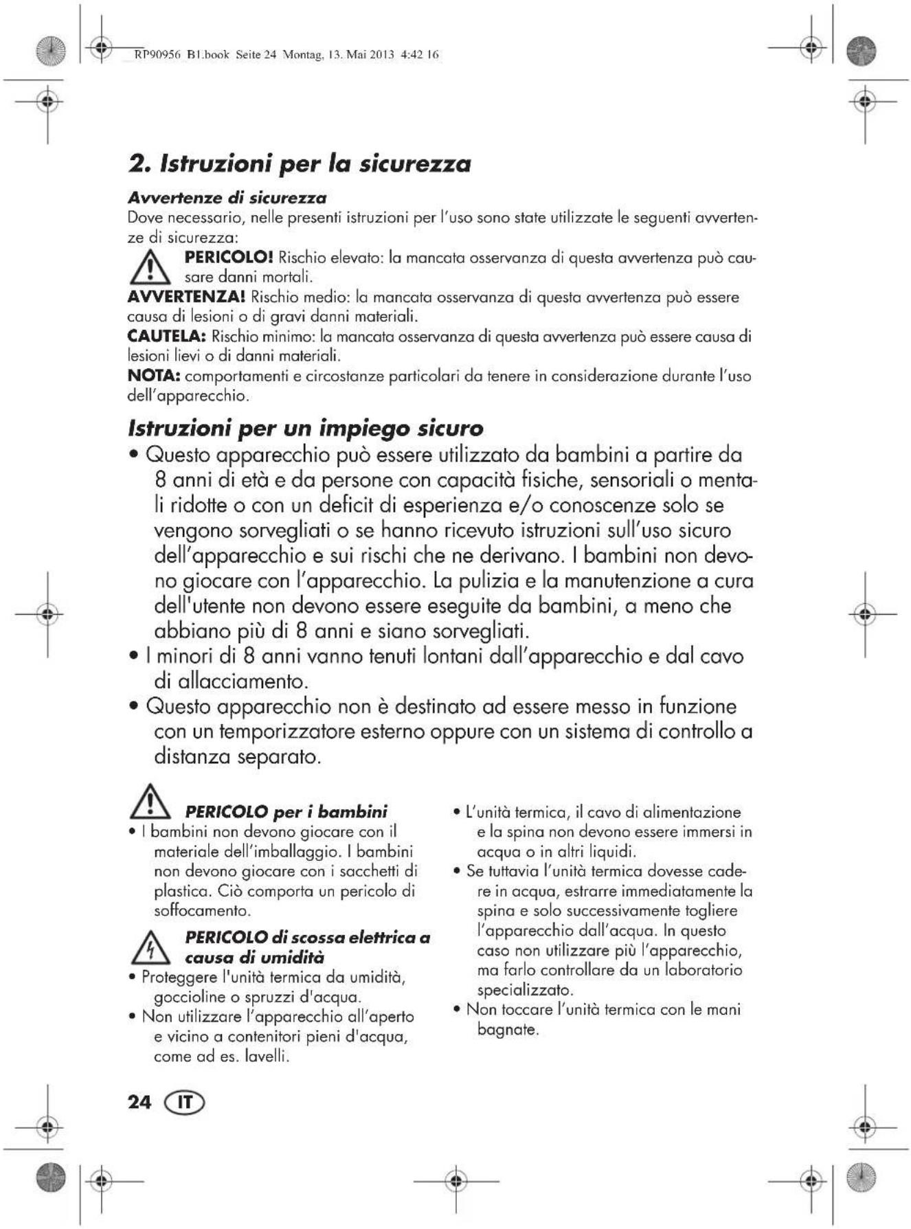 SILVERCREST SFE 1500 A1 - AVVERTENZA per dati materiali! - 1