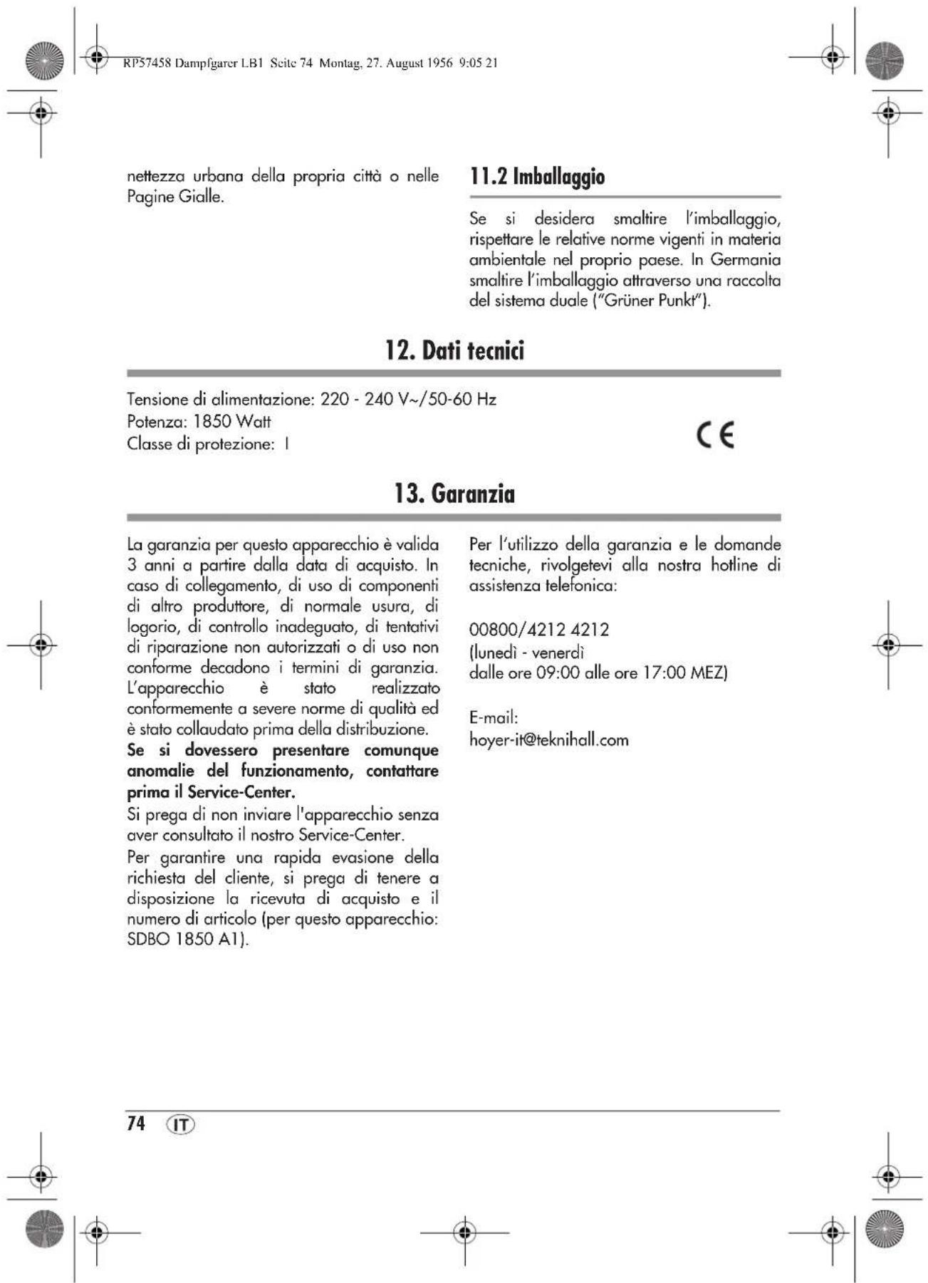 SILVERCREST SDBO 1850 A1 - 24
