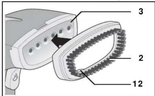 SILVERCREST SDRB 1000 B1 - Nasazení kartáče na šaty - 1