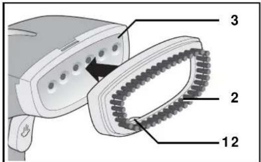 SILVERCREST SDRB 1000 B1 - Mettre en place la Brosse pour vêtements - 1