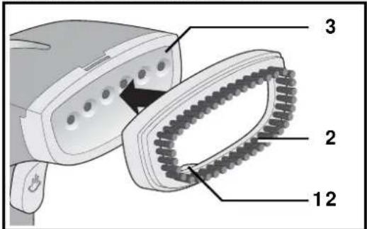 SILVERCREST SDRB 1000 B1 - Kleiderbürste aufsetzen - 1