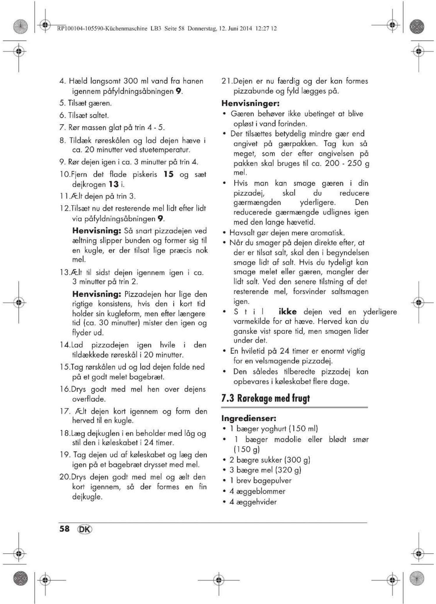 SILVERCREST SKMP 1200 A2 - Tillredning: - 16