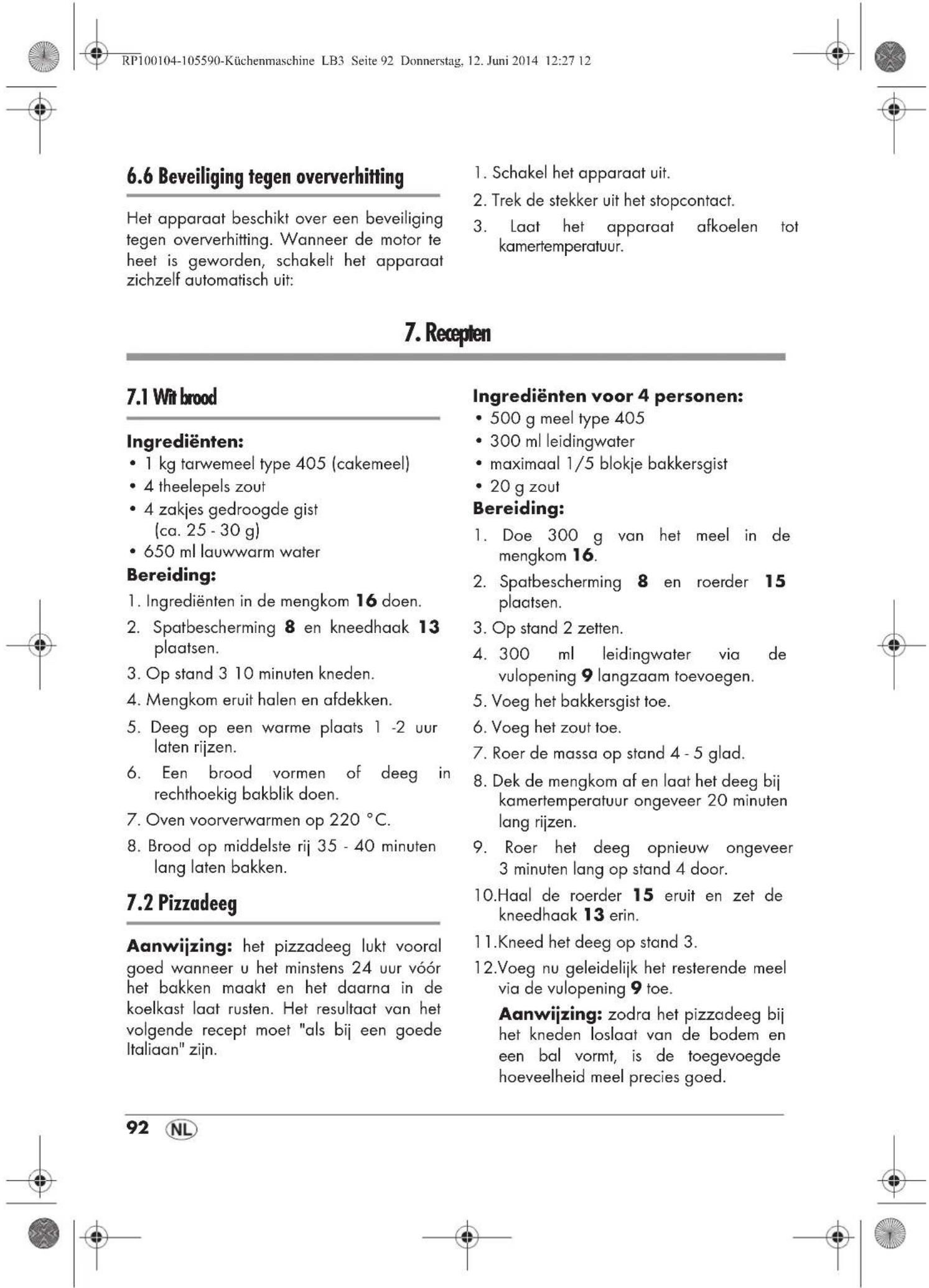 SILVERCREST SKMP 1200 A2 - Snelheid regelen, in- en uitschakelen - 1