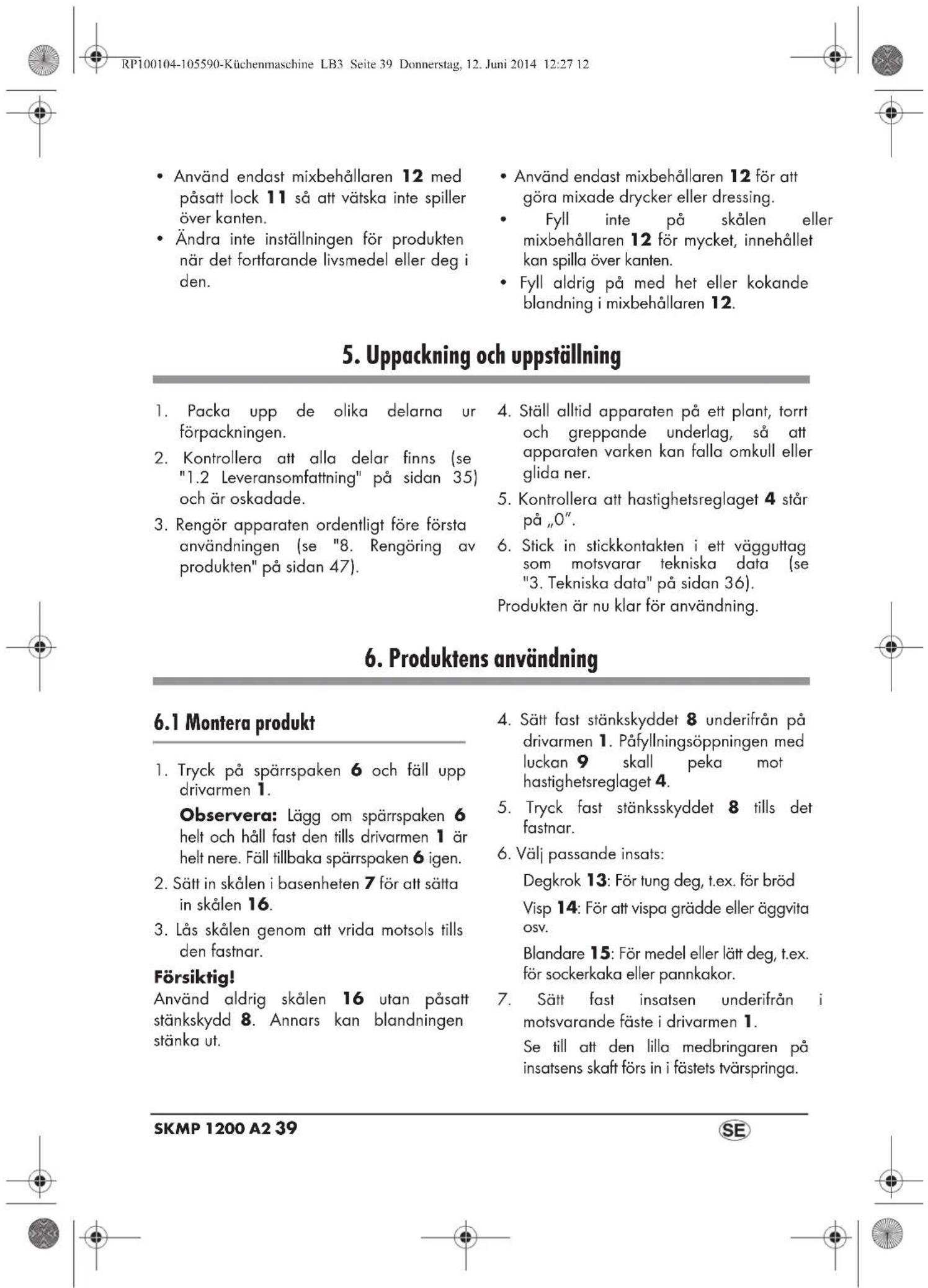 SILVERCREST SKMP 1200 A2 - 3