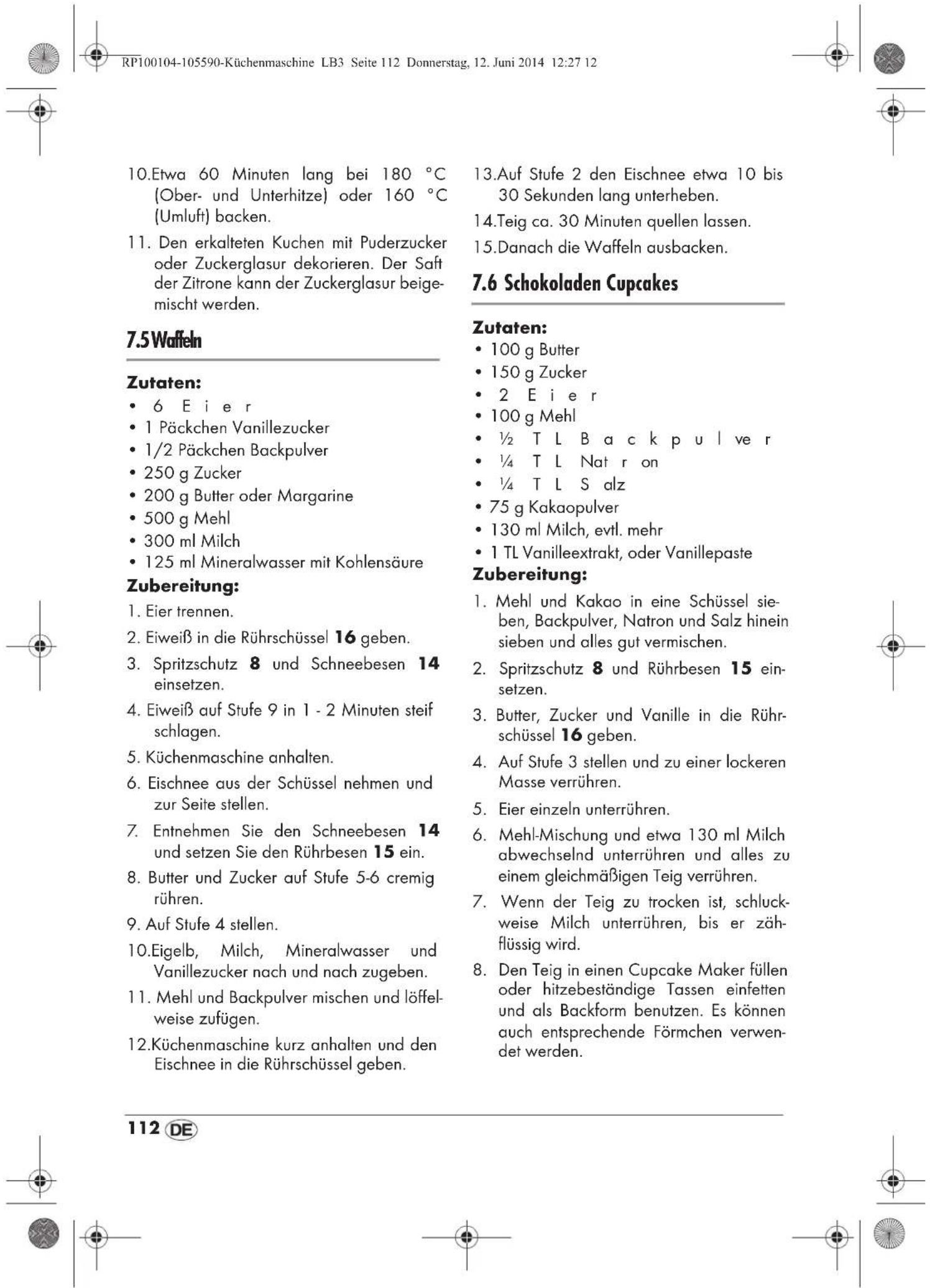 SILVERCREST SKMP 1200 A2 - Zubereitung: - 6