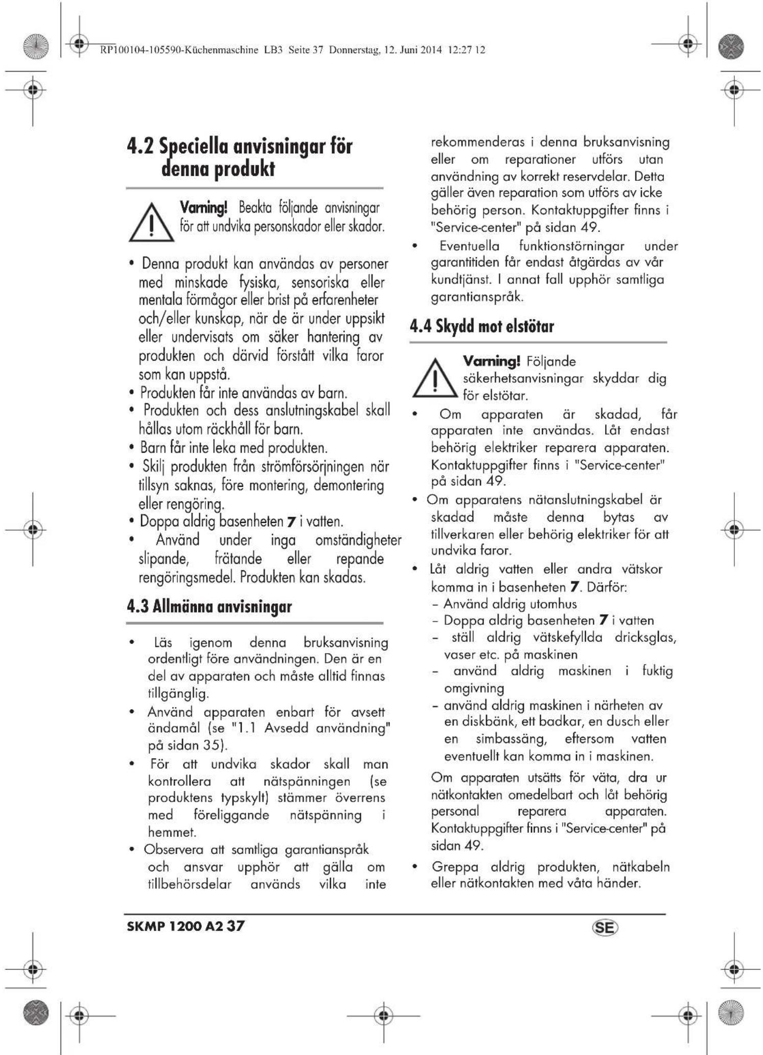 SILVERCREST SKMP 1200 A2 - 1