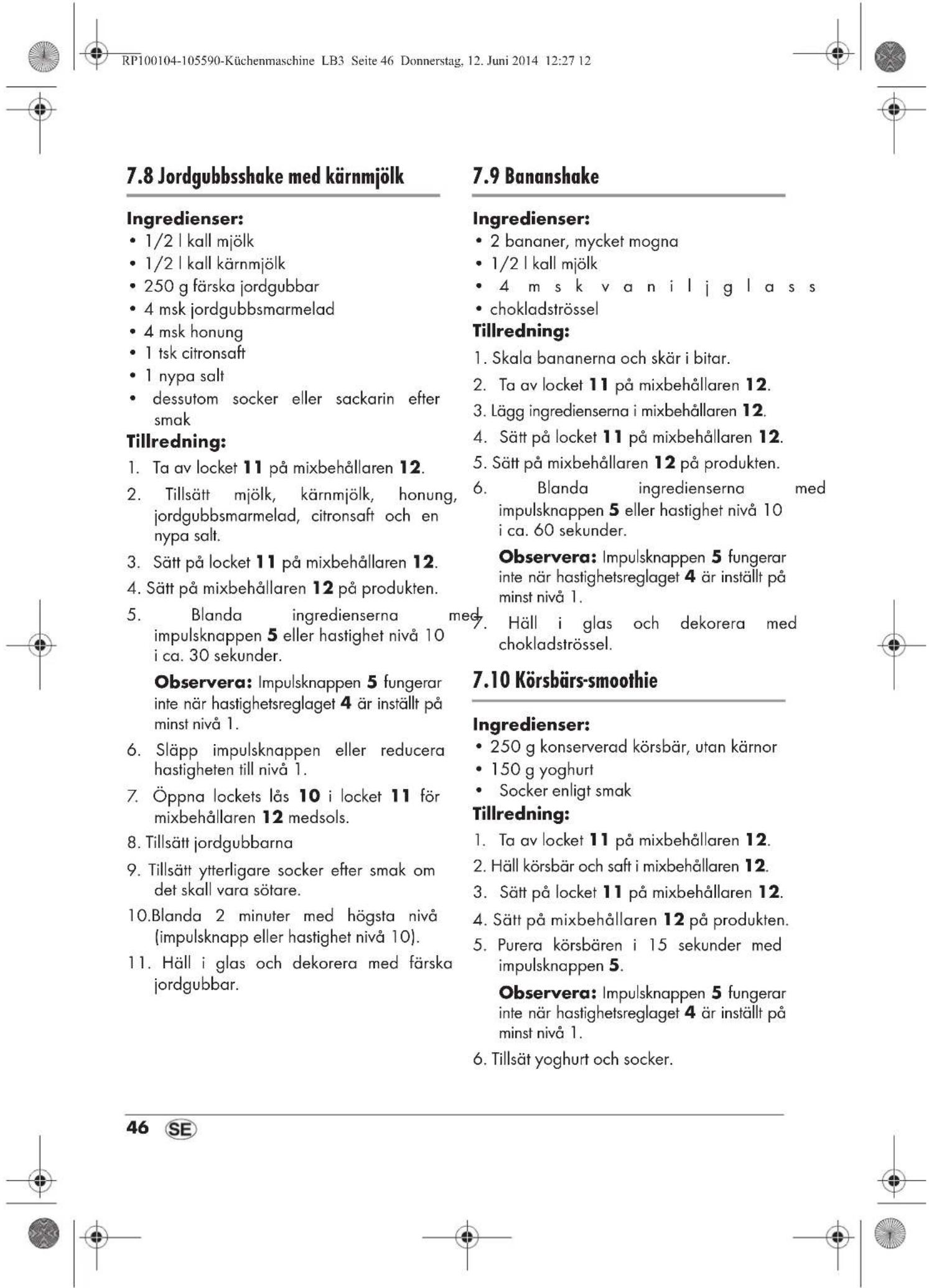 SILVERCREST SKMP 1200 A2 - Tillredning: - 4