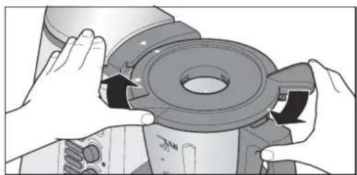 SILVERCREST Monsieur Cuisine Plus SKMK 1200 A1 - Put on the lid of the blender jug - 1
