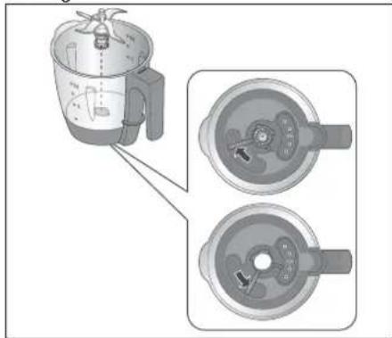 SILVERCREST SKMH 1100 A1 - Mesinzet plaatsen en uitnemen - 2