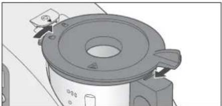 SILVERCREST SKMH 1100 A1 - Sekoittimen kannun kannen kiinnittäminen - 1
