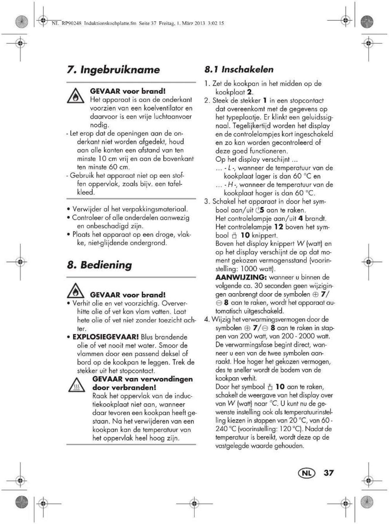 SILVERCREST SIKP 2000 B1 - Geschikte kookpannen - 1