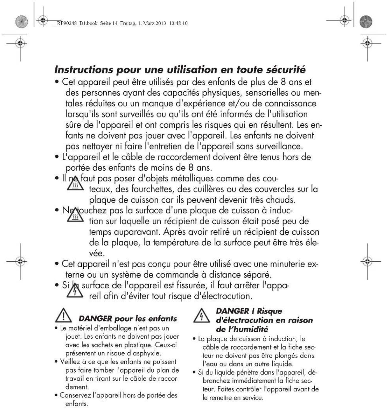 SILVERCREST SIKP 2000 B1 - Ne pas toucher! - 3