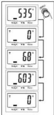 SILVERCREST Z29852B - Indication sur le réglage sur zéro ou de la tare : - 2