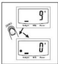 SILVERCREST Z29852B - Indication sur le réglage sur zéro ou de la tare : - 1
