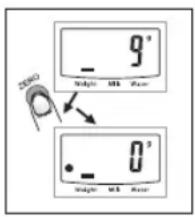 SILVERCREST Z29852B - Note for zero or tare setting: - 1