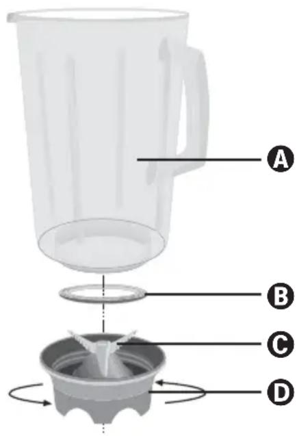 SILVERCREST SSM 550 A1 - Mixaufsatz reinigen - 1