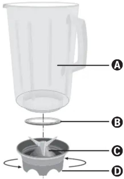 SILVERCREST SSM 550 A1 - Mix-opzetstuk reinigen - 1