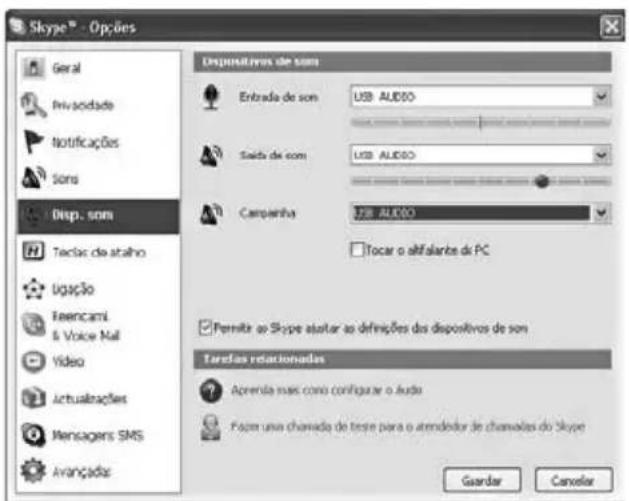 SILVERCREST PH1012 - Configurar o telephone USB no Skype - 2