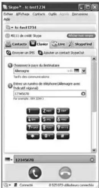 SILVERCREST PH1012 - Composer le numero de contacts - 1